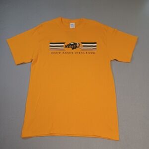 Port & Company NDSU North Dakota State Bison T-Shirt Mens Medium Gold New Tag